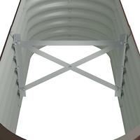 VidaXL Plantenbak 114x40x36 cm gegalvaniseerd staal bruin - thumbnail