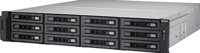 Turbo NAS TVS-EC1280U-SAS-RP-16G (non-ECC ram) - NAS-server - 12 bays - rack-uitvoering - 0, 1, 1E, 5, 6, 10, JBOD - Gigabit Ethernet - thumbnail