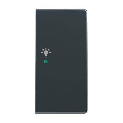 Busch-Jaeger 2CKA006220A0062 Wipschakelaar licht Afdekking 2-voudig Carat Antraciet, Zwart-grijs 1 stuk(s)