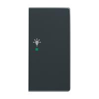 Busch-Jaeger 2CKA006220A0062 Wipschakelaar licht Afdekking 2-voudig Carat Antraciet, Zwart-grijs 1 stuk(s) - thumbnail