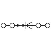 Phoenix Contact 3211921 Componentenserieklem Push-In-klem Grijs 50 stuk(s) - thumbnail