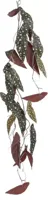 Mica Decorations kunst hangplant begonia 115cm donkergroen - thumbnail