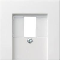 Gira inzetplaat voor USB - stereoaansluiting 55 matwit 027627 - thumbnail