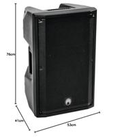 Omnitronic XKB-215A Actieve PA-speaker 38 cm 15 inch 300 W 1 stuk(s) - thumbnail