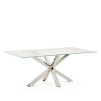 Kave Home Eettafel 'Argo' Keramiek, 200 x 100cm, kleur Wit - thumbnail