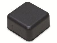 Hammond Electronics 1551SNAP1BK Universele behuizing 20 x 40 x 40 ABS Zwart 1 stuk(s) - thumbnail