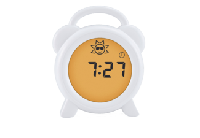 Alecto Slaaptrainer nachtlampje en wekker wit - BC-100 - thumbnail