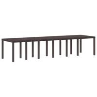 13-delige tuinset met kussens Bruin Poly Rattan - thumbnail