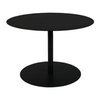 Zuiver Ronde Bijzettafel 'Snow' Staal, 60cm, kleur Zwart - thumbnail