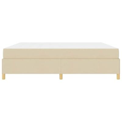 Boxspring bed Anders Wit en Crème 200 x 200 cm Stof