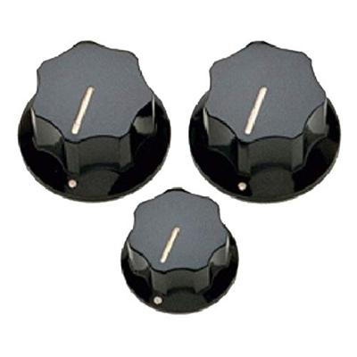 AllParts PK-0174-023 Black Knob Set knoppen voor Jazz Bass (set van 3)