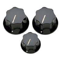 AllParts PK-0174-023 Black Knob Set knoppen voor Jazz Bass (set van 3) - thumbnail