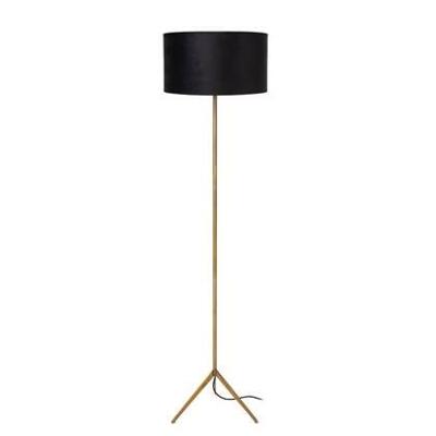 Lucide TONDO - Vloerlamp - Ø 38 cm - 1xE27 - Mat Goud / Messing