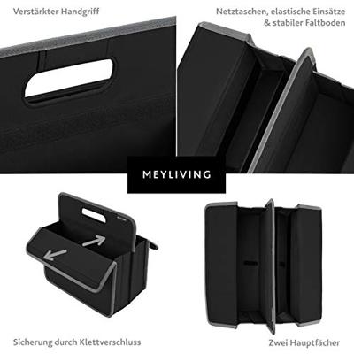 Meyliving A100573 Vouwbox Vouwbaar (l x b x h) 37 x 36 x 4.5 cm Zwart 1 stuk(s)