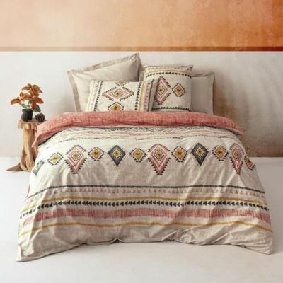 Beddengoedset - 1 dekbedovertrek 220 x 240 cm + 2 kussenslopen 60 x 60 cm - 100% katoen - Rood