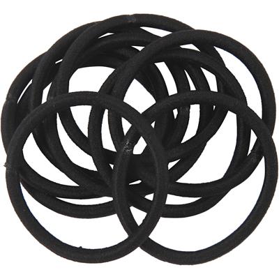 Creativ Company Haarelastiek, d 45 mm, zwart, 10 stuk/ 1 doos