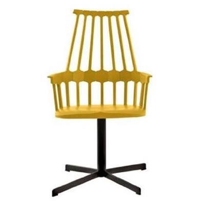 Kartell Comback Chair Draaibaar Geel