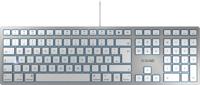 CHERRY KC 6000 SLIM FOR MAC toetsenbord Kantoor USB QWERTY Amerikaans Engels Zilver - thumbnail