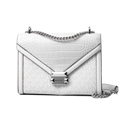 Schoudertas Michael Kors Whitney Wit 24 x 18 x 8 cm