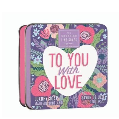 Scottish Fine Soaps Soap in a Tin Sweet Hearts To You With Love 100gr