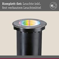 94845 Zigbee 3.0 Floor round Paulmann Home Inbouwlamp 4.9 W RGBW IJzer (geborsteld) - thumbnail