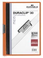 Klemmap Durable Duraclip A4 3mm 30 vellen oranje | 25 stuks - thumbnail