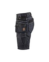 Blåkläder Dames Short Denim Stretch X1900 79921141 | Marineblauw/Zwart | Maat 48 - 7330509656761 - thumbnail