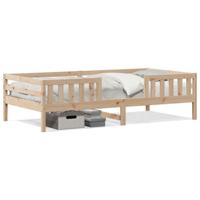 Bedframe zonder matras massief grenenhout 80x200 cm - thumbnail