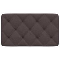 Hoofdbordkussen 90 cm stof donkerbruin - thumbnail