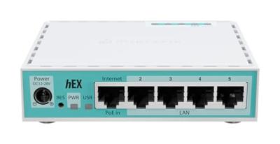 Mikrotik - hEX 5 poort Gigabit 512Mb RAM Router (E50UG)