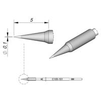 JBC Tools C115101 Soldeerpunt Ronde vorm, Recht Grootte soldeerpunt 0.1 mm Lengte soldeerpunt: 5 mm Inhoud: 1 stuk(s) - thumbnail