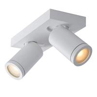 Lucide TAYLOR - Plafondspot Badkamer - LED Dim to warm - GU10 - 2x5W 2200K/3000K - IP44 - Wit - thumbnail