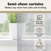 VidaXL Voile gordijn 2 pcs donkergrijs 175 x 140 cm polyester - thumbnail