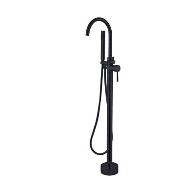 Best Design Vrijstaande Badmengkraan Nero 120 cm met Handdouche Mat Zwart