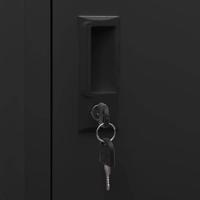 Lockerkast 38x45x180 cm staal zwart - thumbnail