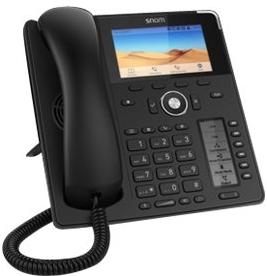 SNOM D785 Prof. Business Phone schwarz Vaste VoIP-telefoon Bluetooth, PoE Kleurendisplay Zwart