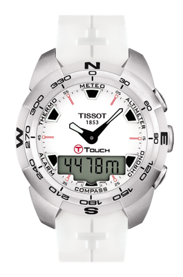 Horlogeband Tissot T0134201701100A / T610027566 Rubber Wit 21mm