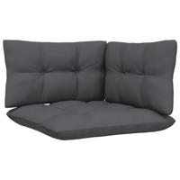 8-delige Loungeset met antracietkleurige kussens grenenhout - thumbnail