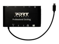 Port Designs 901906 interface hub USB 3.2 Gen 1 (3.1 Gen 1) Type-C 5000 Mbit/s Zwart - thumbnail