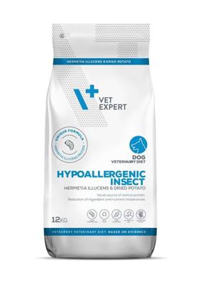 VET EXPERT Veterinary Diet Hypoallergenic Insect Dog - droog hondenvoer - 12 kg