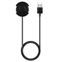 1M draagbare Smart Watch Cradle lader USB-oplaadkabel voor Amazfit A1801 (zwart) - thumbnail
