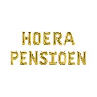 Folie ballon hoera pensioen - thumbnail