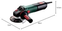 Metabo WEV 17-125 Quick Inox 600517000 Haakse slijper 125 mm 1700 W - thumbnail