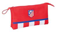 Pennenetui met 3 vakken Atlético Madrid Rood 22 x 12 x 3 cm - thumbnail