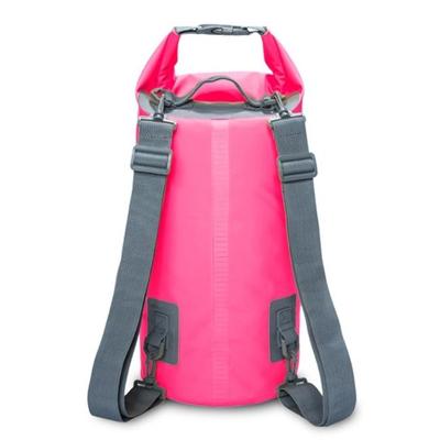 Outdoor waterdichte droge dubbele schouderband zak droge zak capaciteit: 5L (roze) Outdoor waterdichte droge dubbele schouderband zak droge zak capaciteit: 5L (roze)