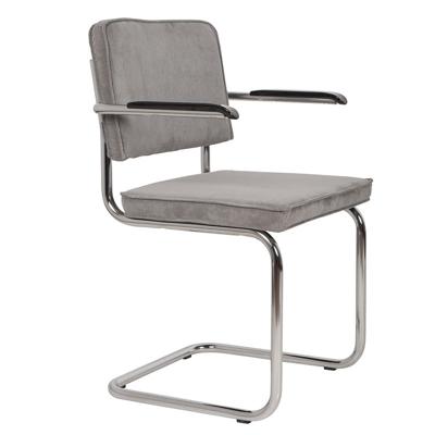 Zuiver Ridge Rib armstoel Cool Grey