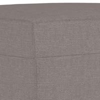 3-delige Loungeset met kussens stof taupe - thumbnail