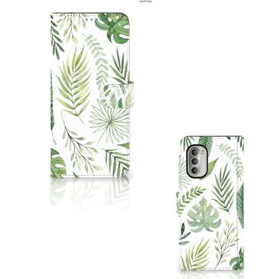 Motorola Moto G51 5G Hoesje Leaves | Portemonnee hoesje