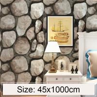 Boulder creatieve 3D steen baksteen decoratie behang Stickers slaapkamer woonkamer muur waterdicht Wallpaper Roll grootte: 45 * 1000cm - thumbnail