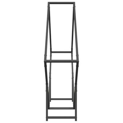 Brandhoutrek 100x25x100 cm koudgewalst staal zwart